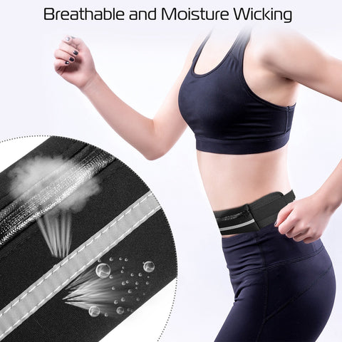 1Pc Sports Waist Bag Running Belt Pack Waterproof Adjustable Waist Pouch