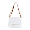 Plain Cross Body Bag-White 2048